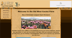 Desktop Screenshot of oldwestcactusfarm.com