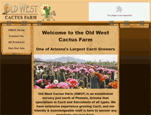 Tablet Screenshot of oldwestcactusfarm.com